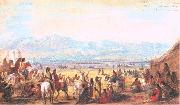 Miller, Alfred Jacob Encampment on Green River USA oil painting reproduction